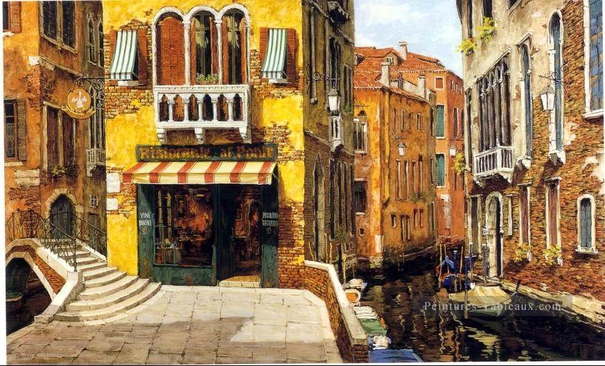 YXJ0444e impressionnisme Venise scape Peintures à l'huile